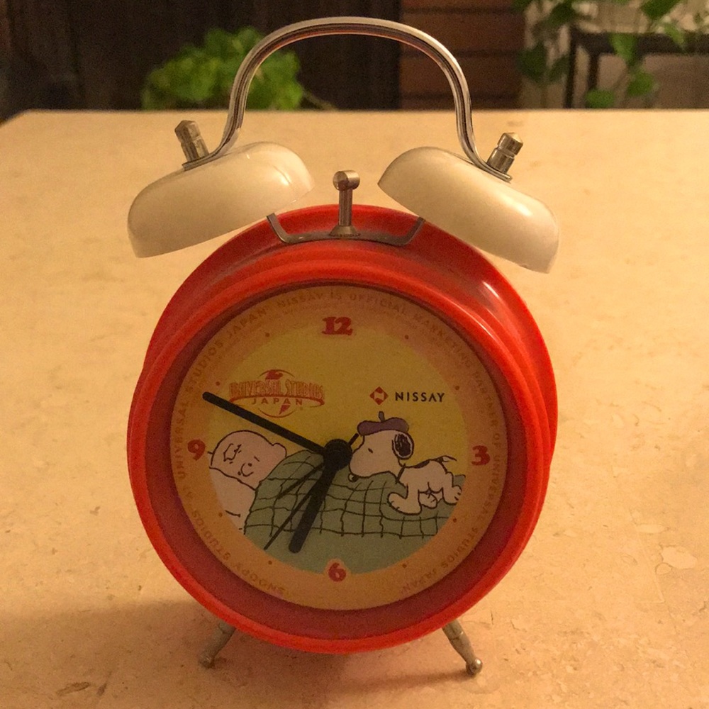 Charlie Brown and Snoopy alarm clock